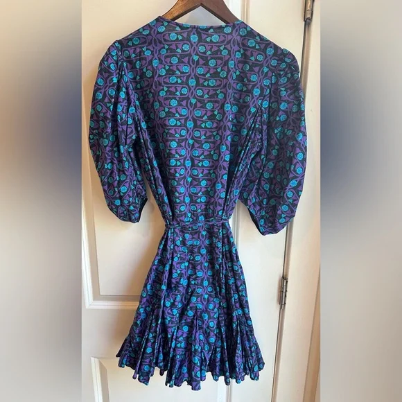 RHODE Blue and Purple Floral Dress - Picture 6 of 7